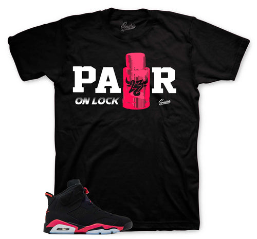Retro 6 Infrared Lace Lock Shirt
