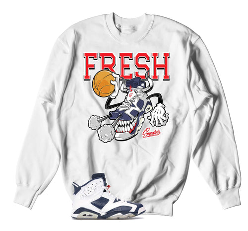 Retro 6 Olympic Fly Kicks Sweater