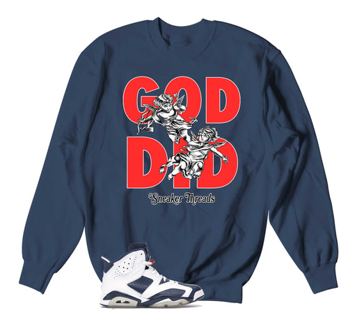Retro 6 Olympic God Did Sweater
