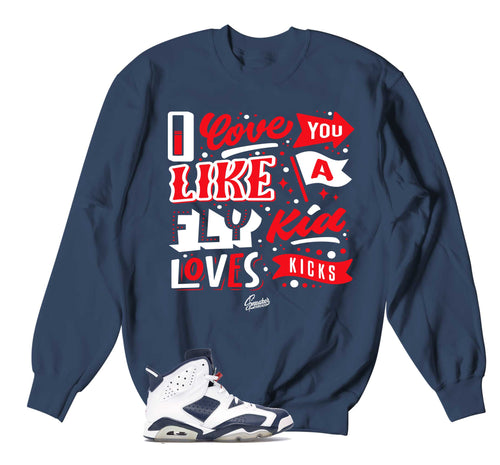Retro 6 Olympic Dripping Greatness Sweater