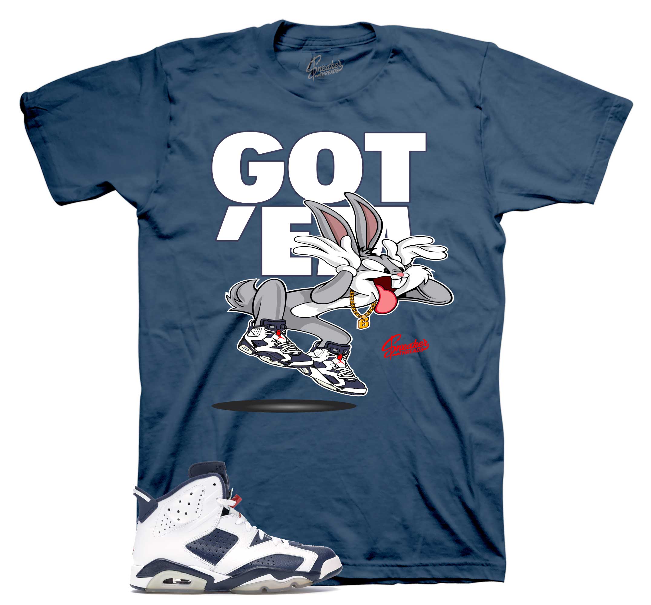 air jordan 6 hare t shirt