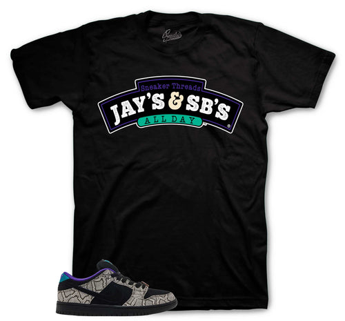 Dunk SB Low Copperhead Jays & SBs BLACK Shirt