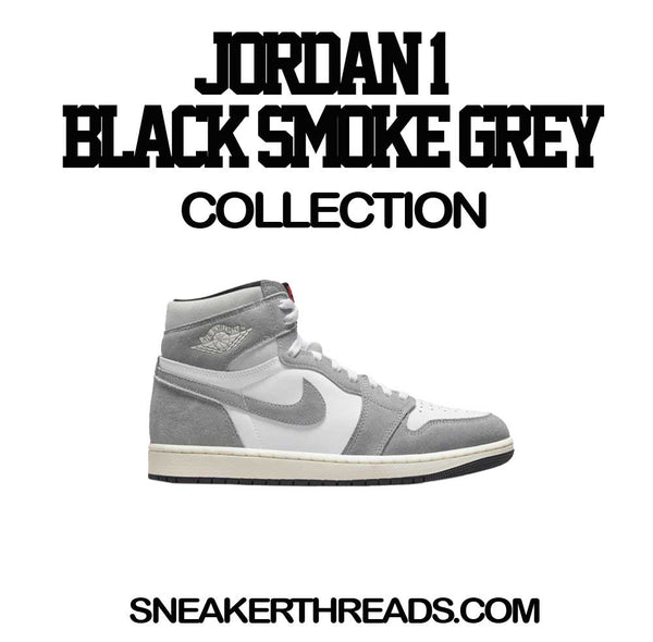 Jordan Retro 1 washed black & Smoke Grey Tees & outfits 