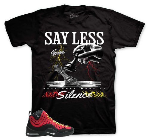 Say Less Graphic T-Shirt | Air Bakin Varsity Red
