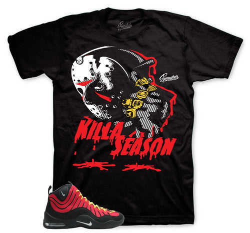 Killa Season Graphic T-Shirt | Air Bakin Varsity Red
