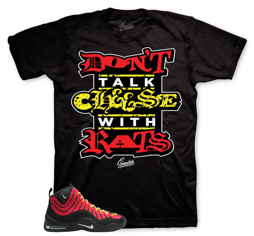 Don't Talk Cheese Graphic T-Shirt | Air Bakin Varsity Red