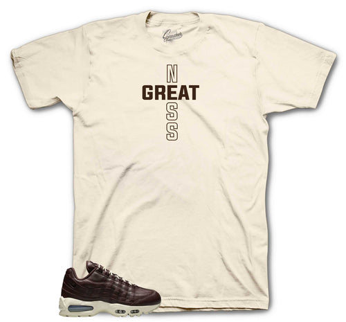 Air Max 95 Baroque Brown Greatness Cross Shirt