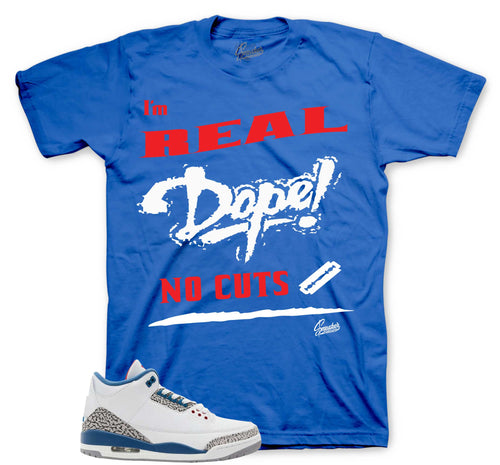Retro 3 True Blue No Cuts Shirt