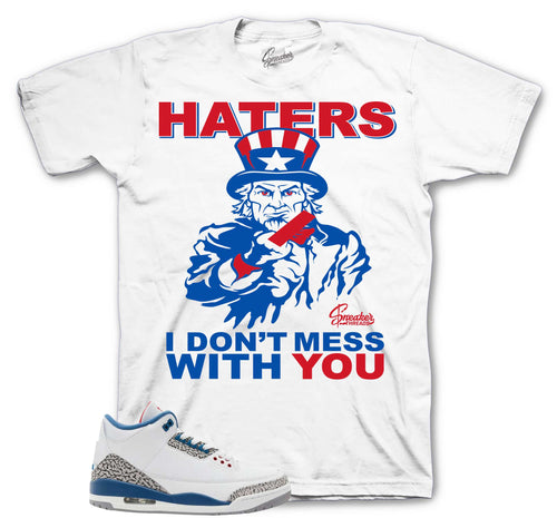 Retro 3 True Blue Sam Knows Shirt
