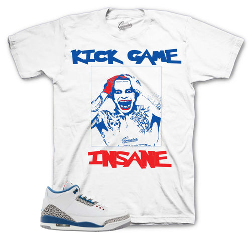 Retro 3 True Blue Insane kicks Shirt