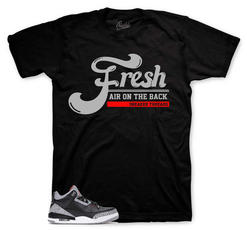 Retro 3 Black Cement Fresh Air Shirt