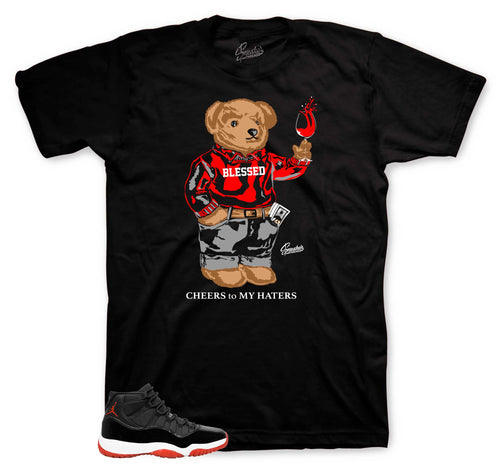 Retro 11 Bred Cheers Bear Shirt