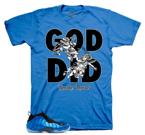 Foamposite Royal God Did Shirt