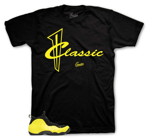 Foamposite Optic Yellow Classic Shirt