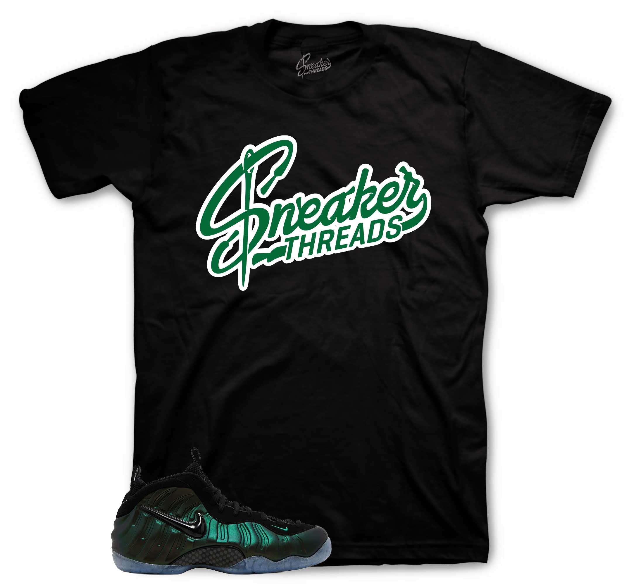 Maglietta Uomo Sneaker Threads – Camicia Abbinata A Foamposite Abalone, Verde Aurora, Stile Grafico - Foto 5