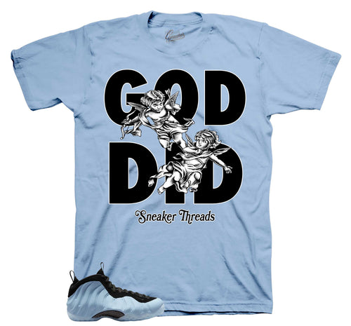 Foamposite Psychic Blue God Did Shirt