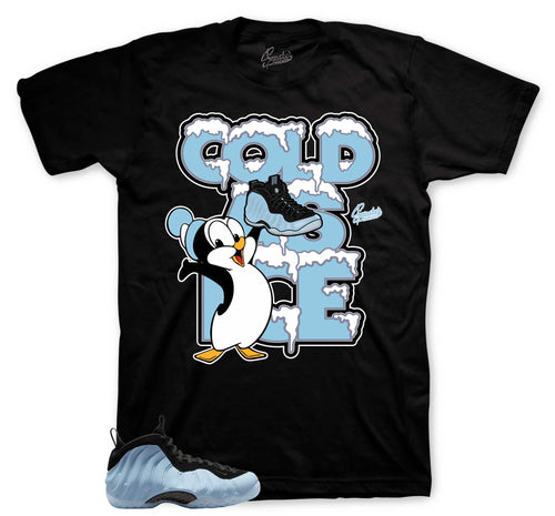 Foamposite Psychic Blue Cold As ice Shirt