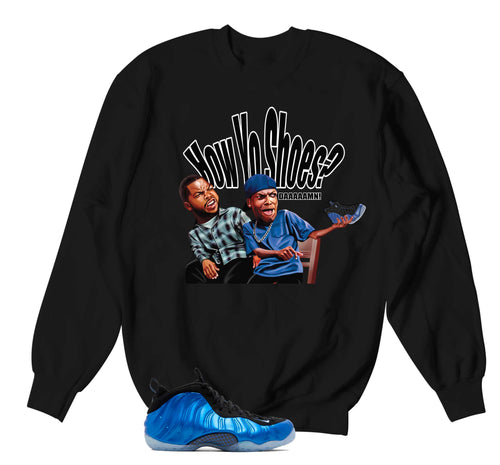 Foamposite Royal Damn Sweater