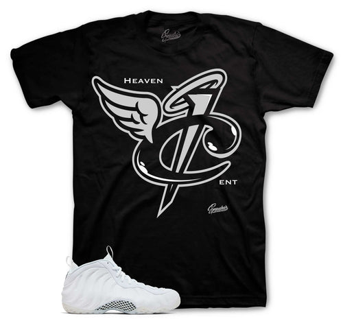 Foamposite Triple White Heaven Cent Shirt