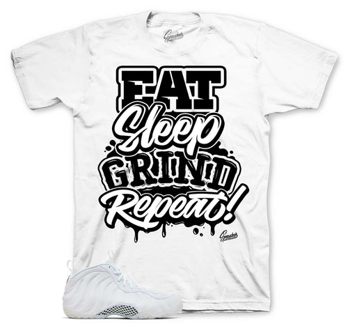 Foamposite Triple White Daily Routine Shirt