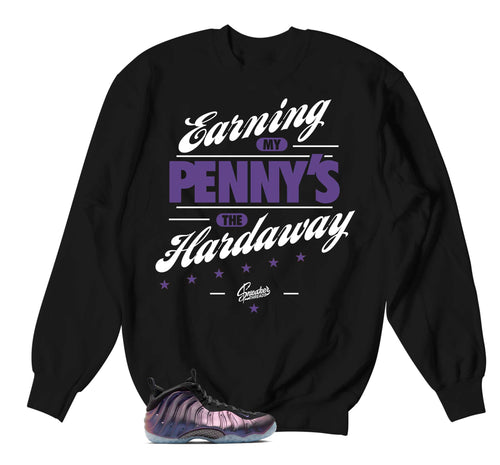 Foamposite Eggplant Earning Pennies Sweater