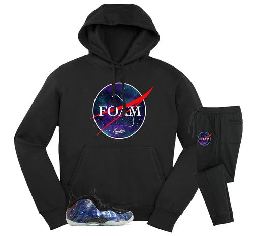 Foamposite Galaxy Crest Hoodie Jogger Set
