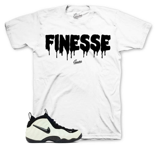 Finesse Graphic T-Shirt | Foamposite Glow In Dark Summit White
