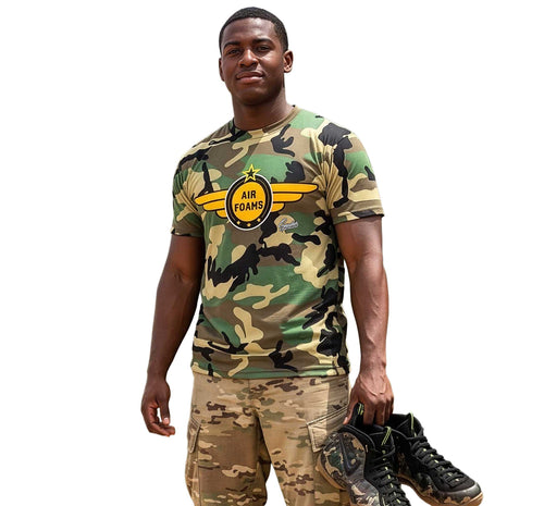 Camo Airborne Graphic T-Shirt | Foamposite Green Camo