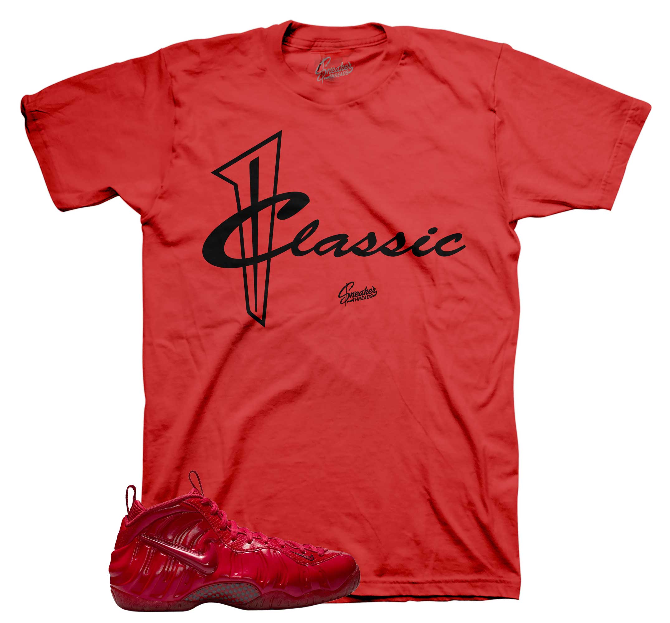 T-Shirts Match Foamposite Pro Gym Red Sneakers Foams | Classic