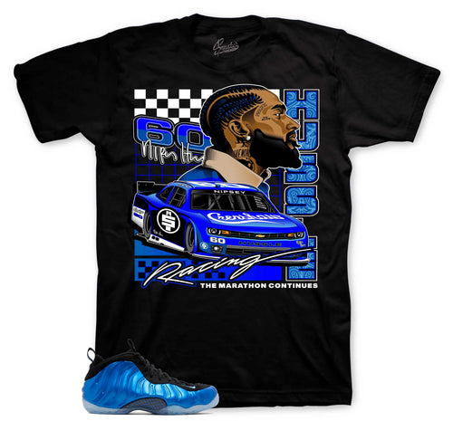 Foamposite Royal Crenshaw Racing Shirt