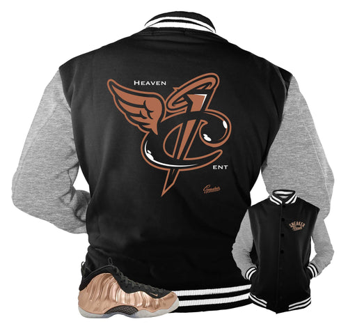 Foamposite Copper Heaven Cent Varsity Jacket
