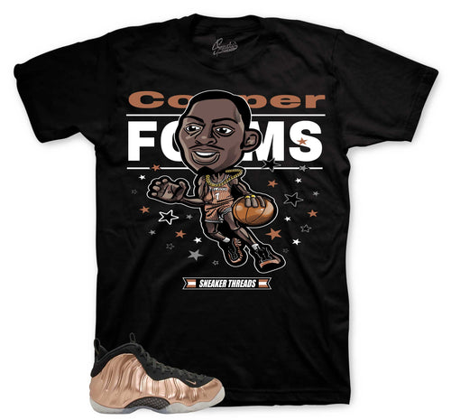 Foamposite Copper Toon Shirt