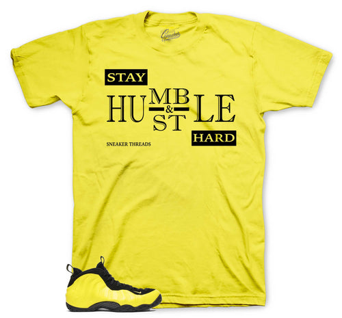 Foamposite Optic Yellow Stay Humble Shirt