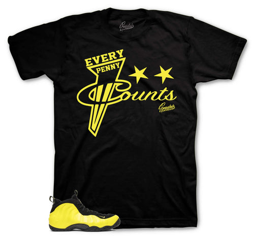 Foamposite Optic Yellow Every Penny Shirt