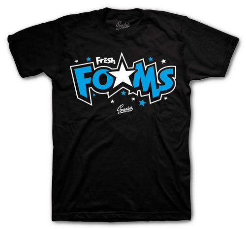 Foamposite Pro University Blue Fresh Foams Shirt