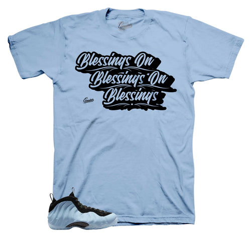 Foamposite Psychic Blue Blessings Shirt