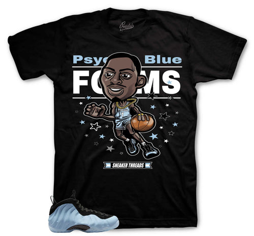 Foamposite Psychic Blue Toon Shirt