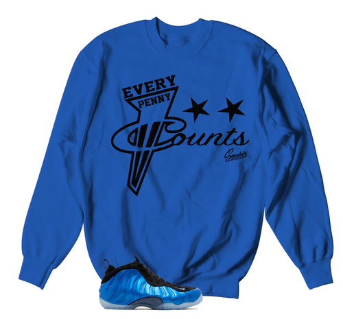 Foamposite Royal Every Penny Sweater