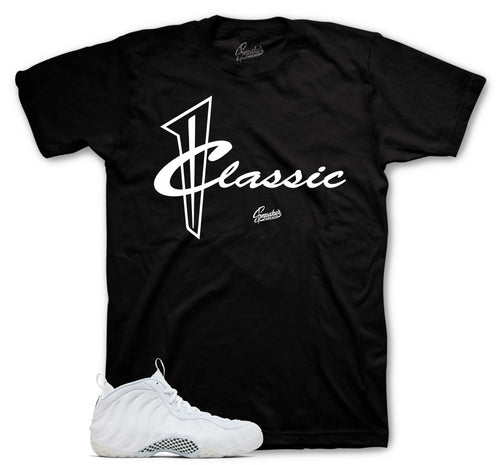 Foamposite Triple White Classic Shirt