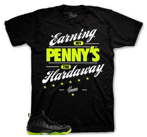 Foamposite Volt Earning Pennys Shirt