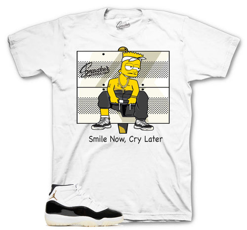 Retro 11 Gratitude DMP Cry Now Smile Later Shirt