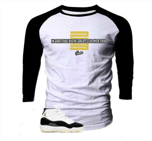 Retro 11 Gratitude DMP Greatest Player Raglan Shirt