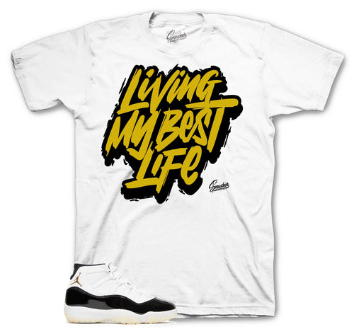 Retro 11 Gratitude DMP Living My Best LifeShirt