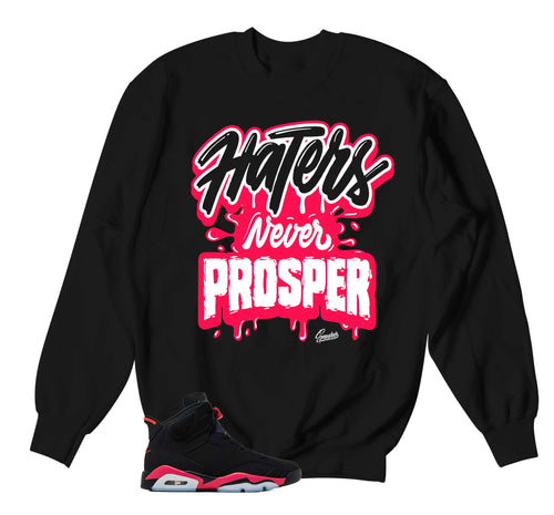Retro 6 Infrared Never Prosper Sweater