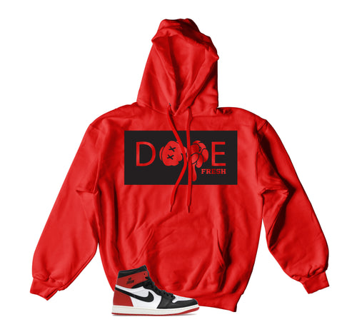 Retro 1 Black Toe Hands Hoody