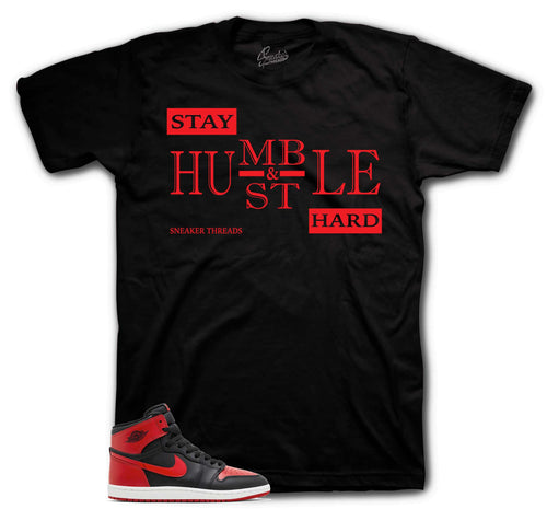 Retro 1 Bred Stay Humble Shirt