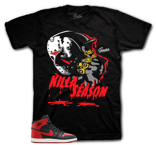 Retro 1 Bred Killa Season Shirt