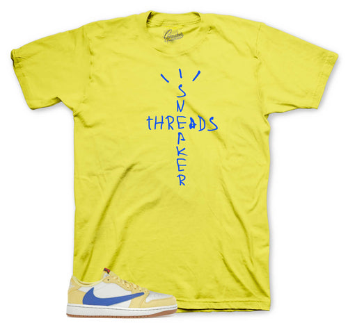 Retro 1 Canary Yellow Scribble Shirt