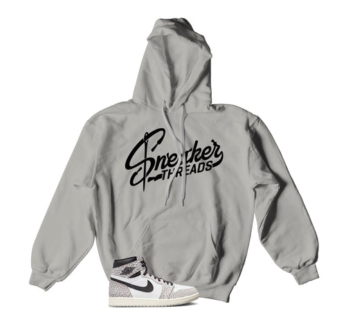 Retro 1 Elephant Print St Logo Hoody