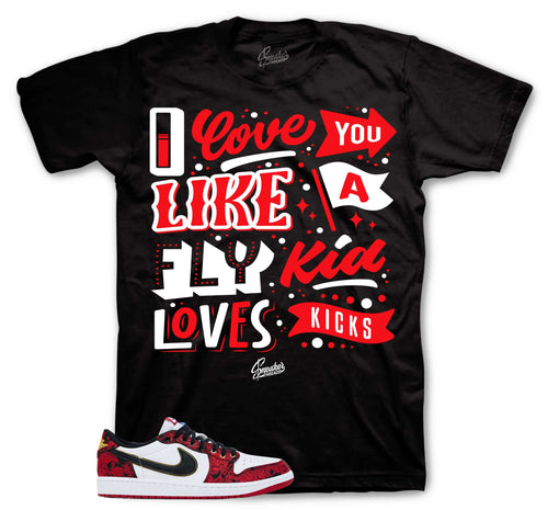 Love kicks Graphic T-Shirt | Matches Jordan 1 Garden